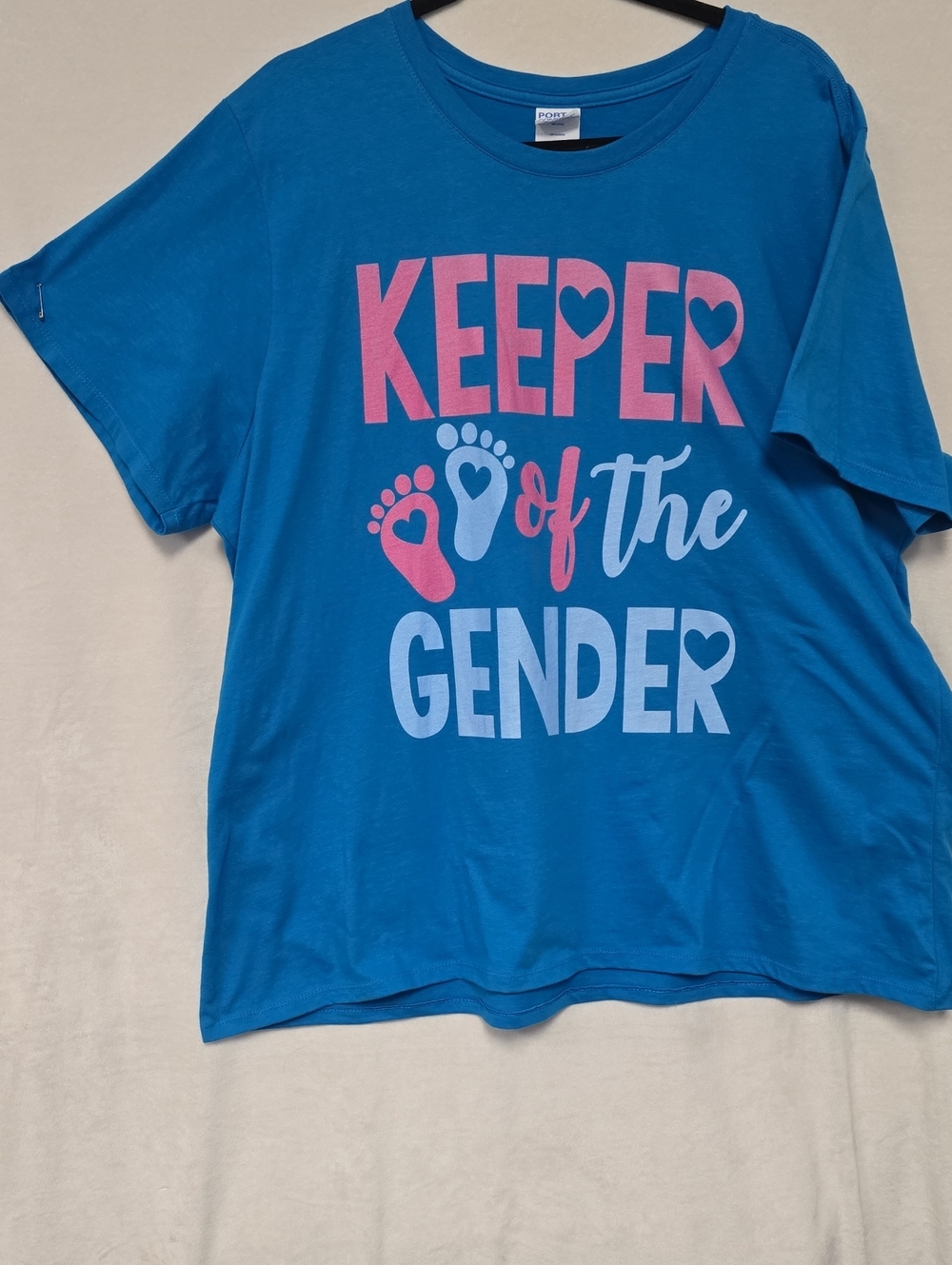 Keeper of the Gender Reveal Graphic T-Shirt Crewneck 3X